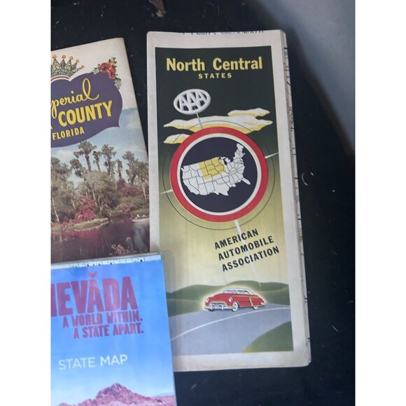 United States Great Masterpiece 1950s POLK Country Florida Brochure Maps - Picture 4 of 5